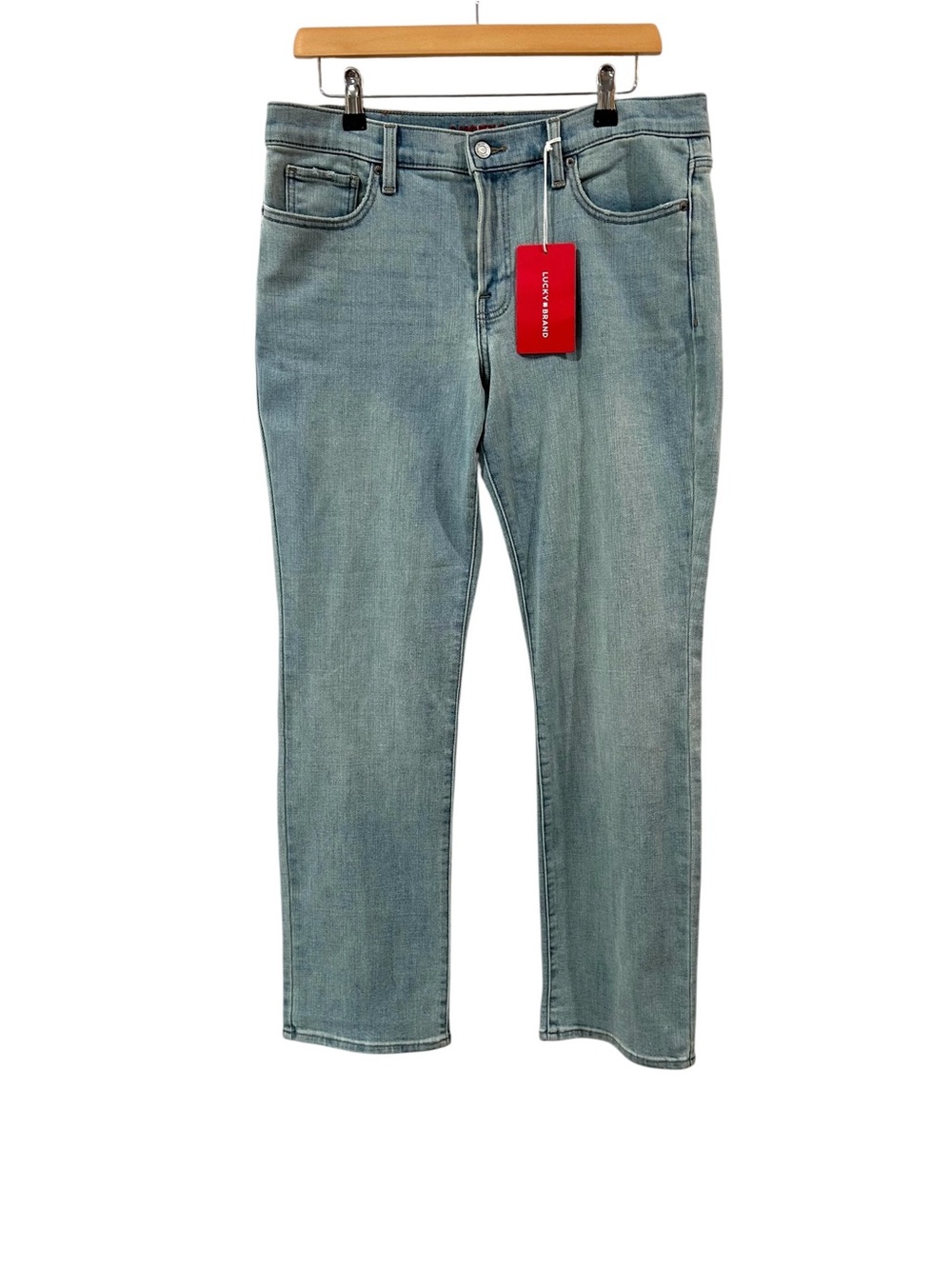 Lucky Brand women’s Sweet mid rise straight jeans 31 ankle stretch denim NWT